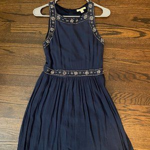 Navy blue beaded dress